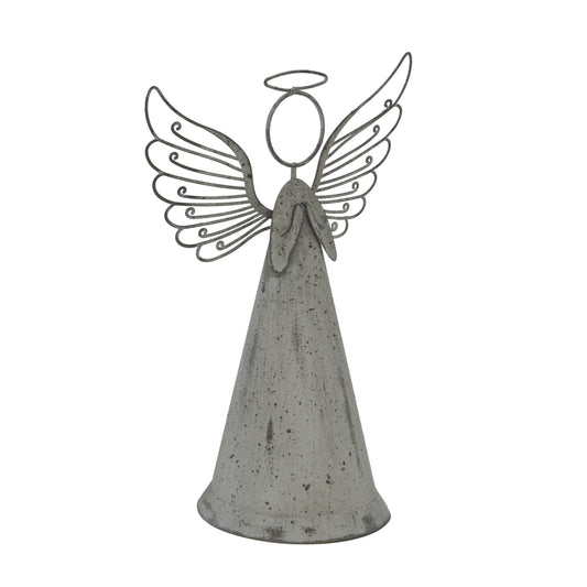 Large Rustic Metal Standing Angel