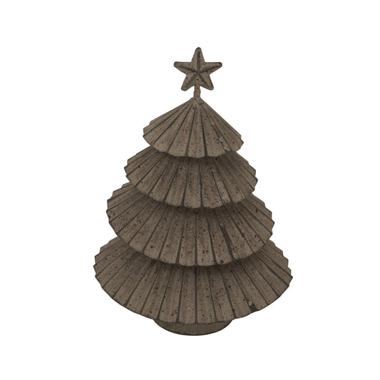 Rustic Metal Layered Tree With Star