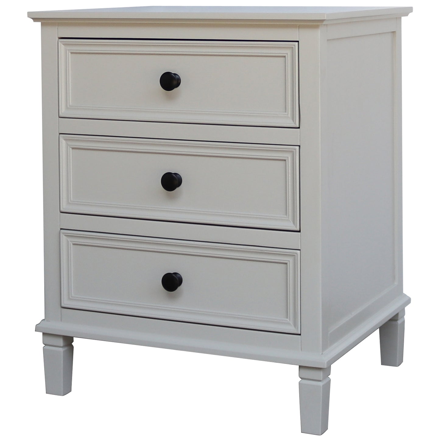 Belmont Collection 3 Drawer Bedside Table