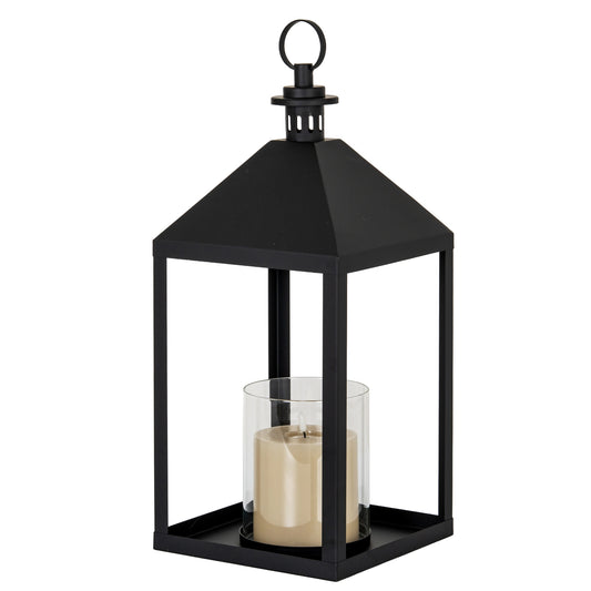 Astra Large Lantern With Glass Candle Holder