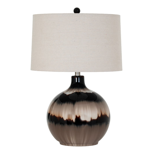 Sepia Shadows Table Lamp With Linen Shade