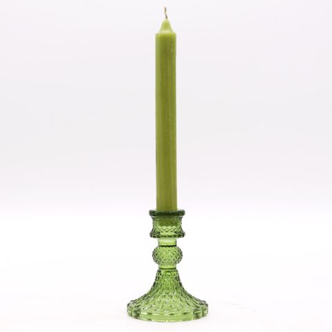 Vintage Dinner Candle Holder - Garden Jade