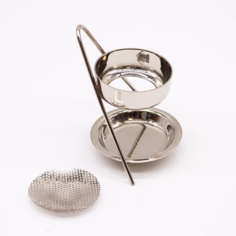 Plated Brass Resin Incense Warmer - Fixed