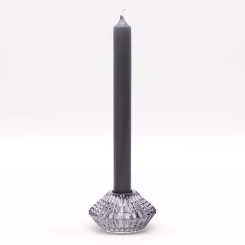 Flower Flip Dinner Candle / Tealight Holder - Midnight Grey
