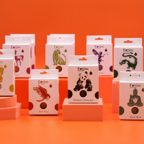 Teardrop Konjac Sponge - Red Clay - Rejuvenating