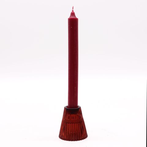 Flip Dinner Candle / Tealight Holder - Vampire Red