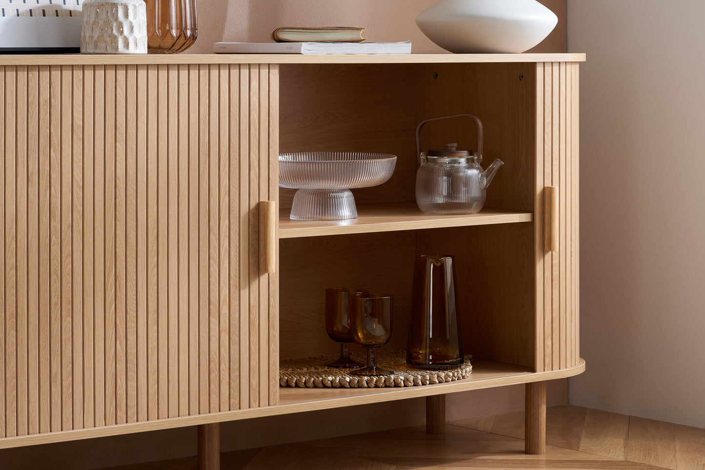 Axel 2 Door Fluted Sideboard