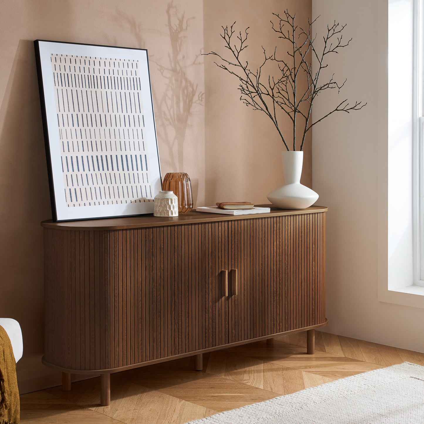 Axel 2 Door Fluted Sideboard