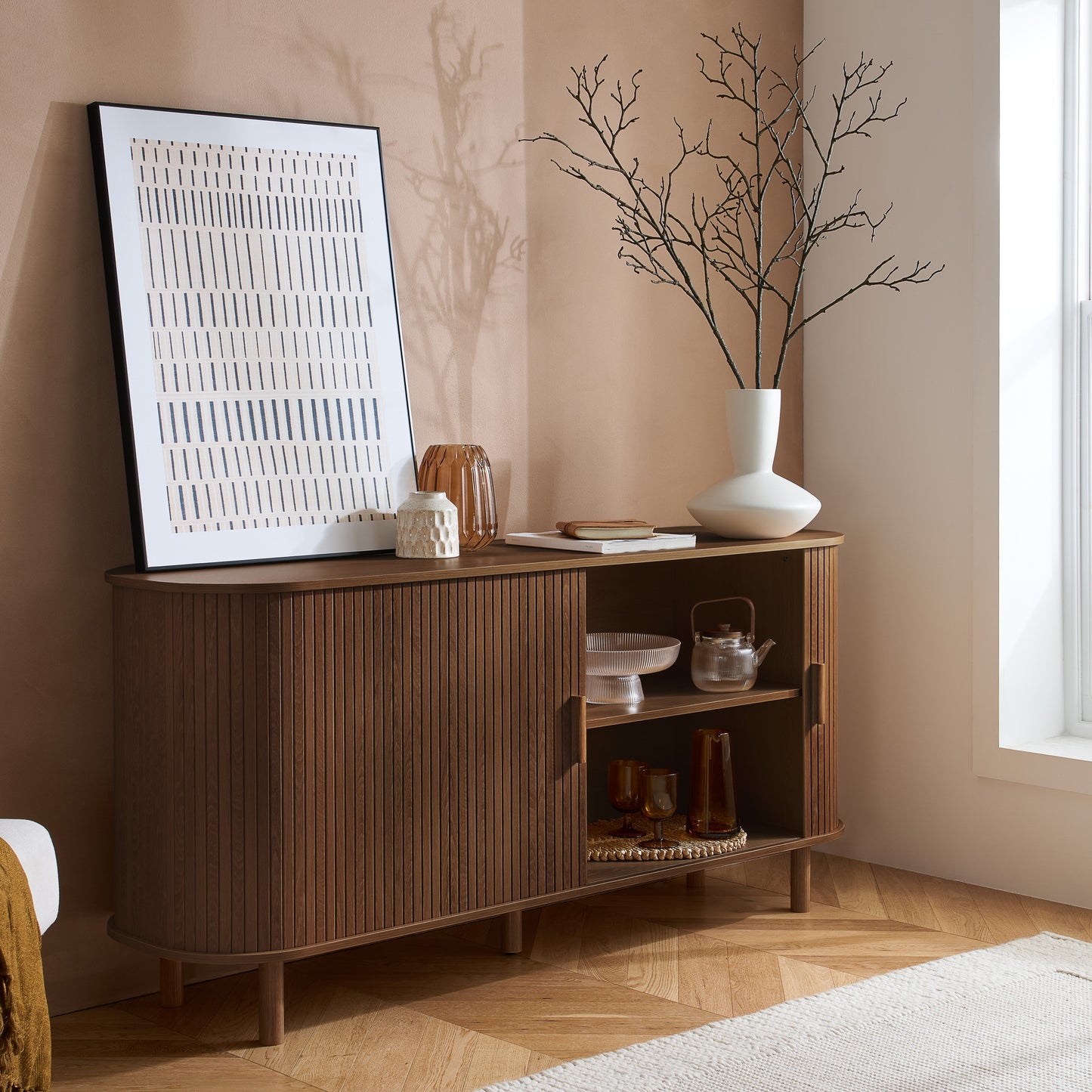 Axel 2 Door Fluted Sideboard