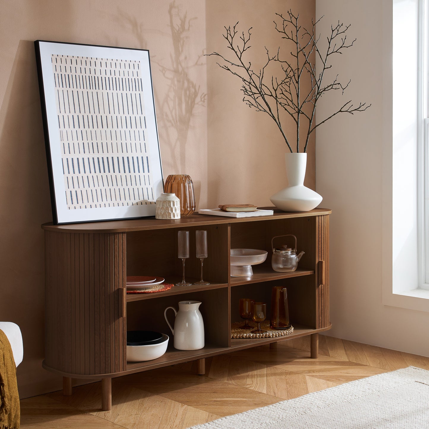 Axel 2 Door Fluted Sideboard