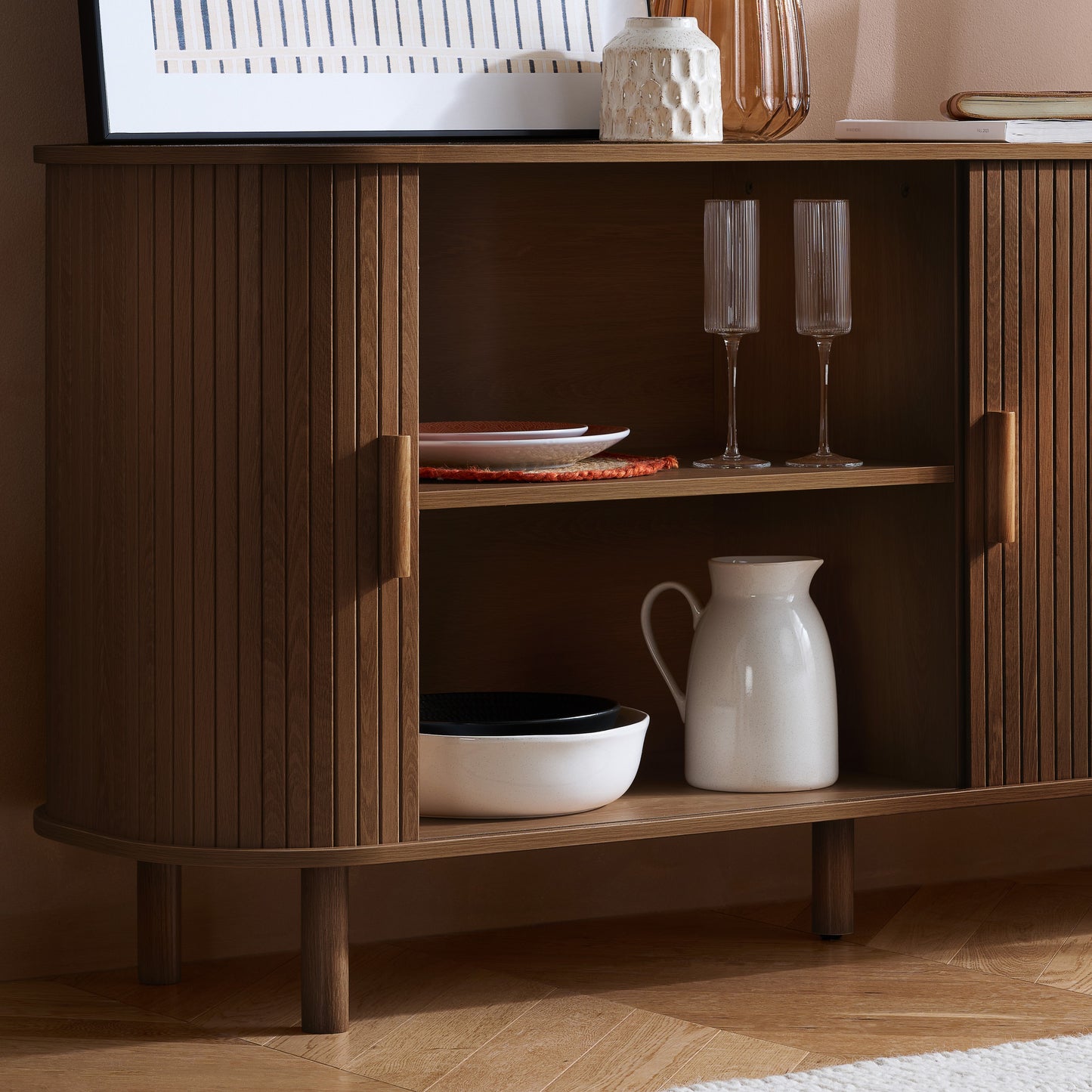 Axel 2 Door Fluted Sideboard