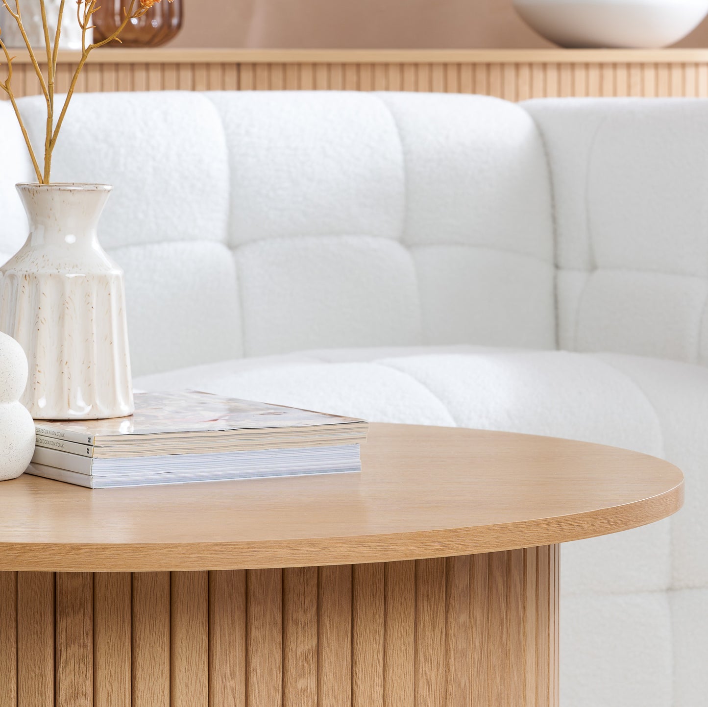 Axel Round Fluted Coffee Table