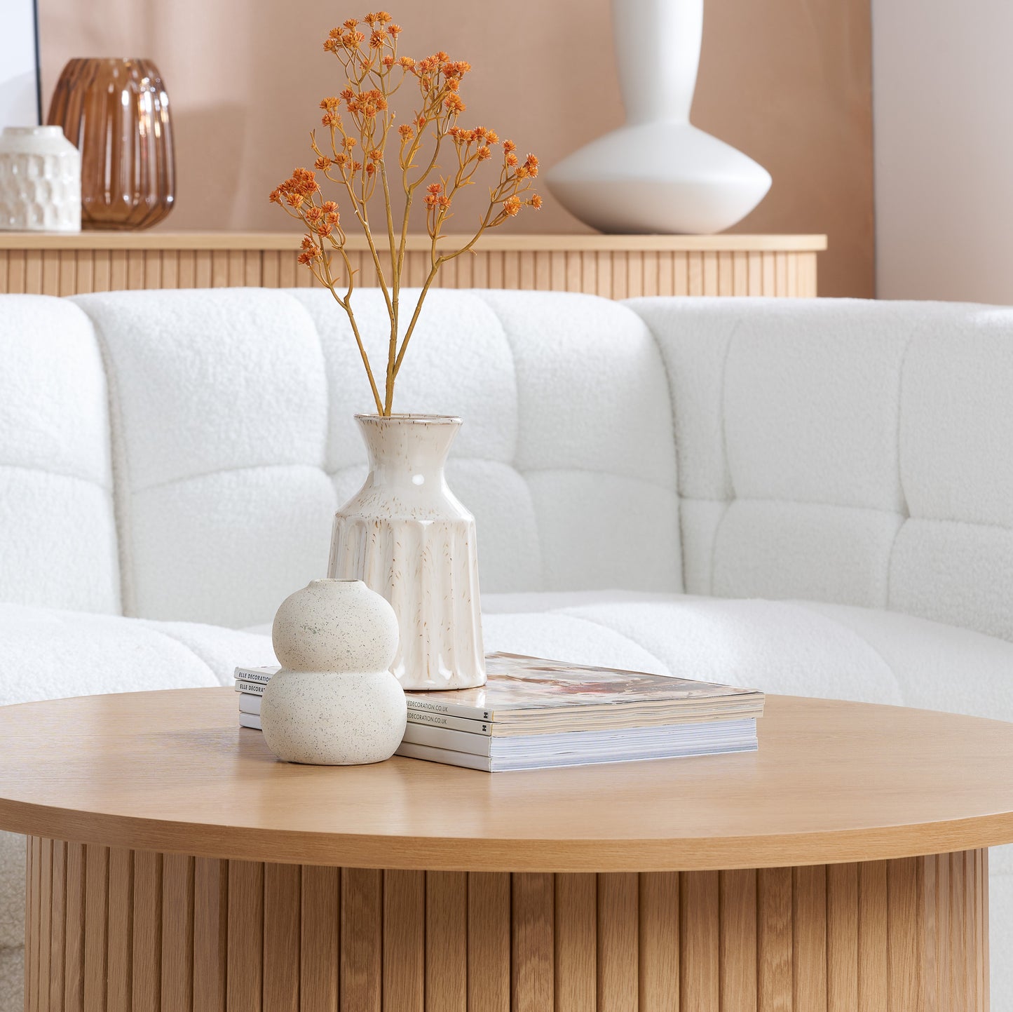 Axel Round Fluted Coffee Table