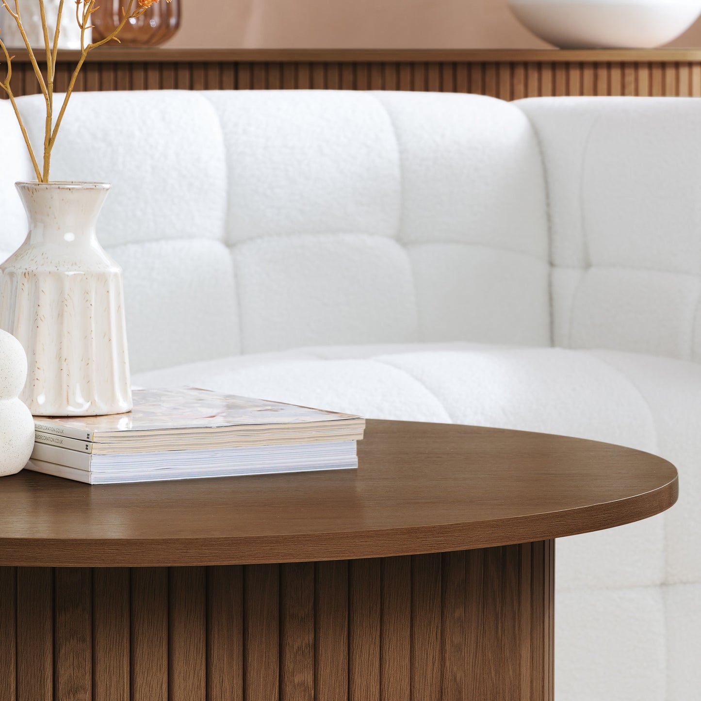 Axel Round Fluted Coffee Table