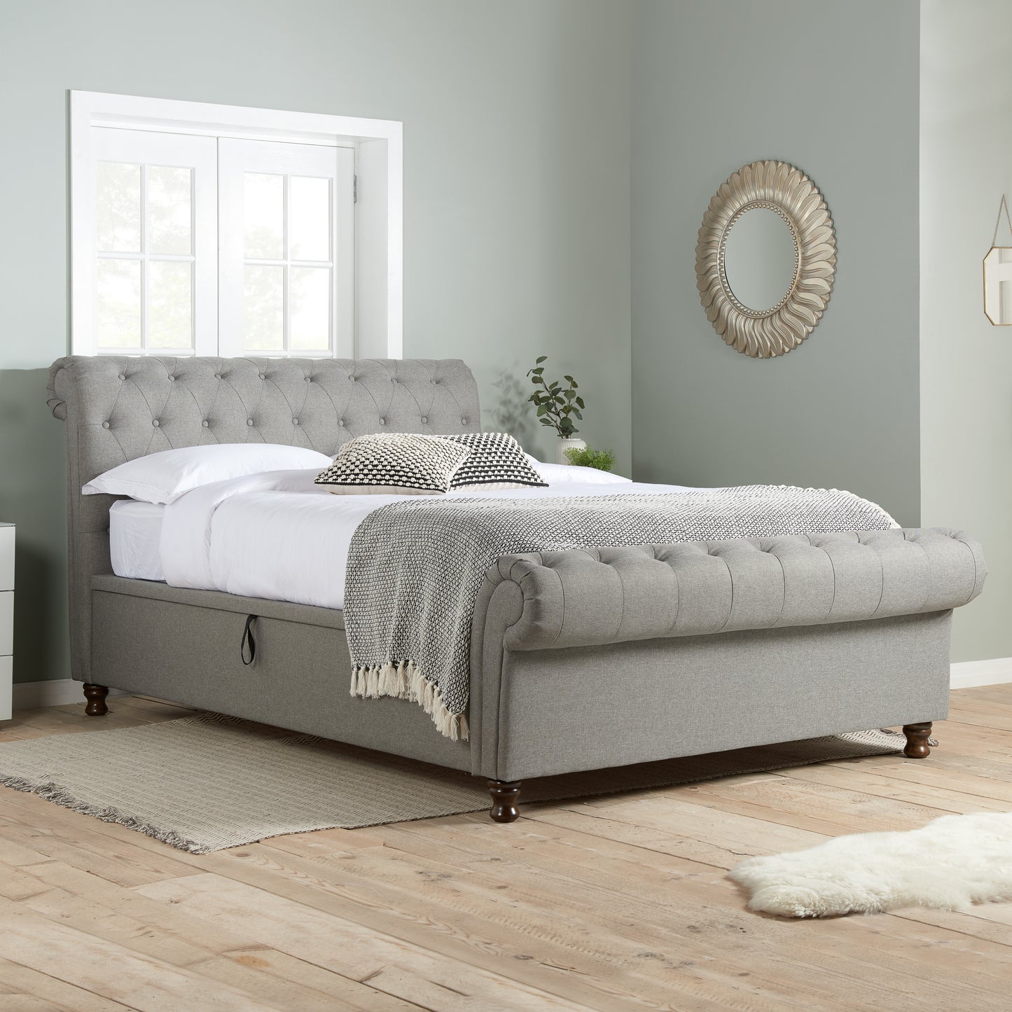 Castello King Side Ottoman Bed