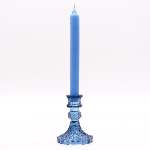 Vintage Dinner Candle Holder - Royal Blue