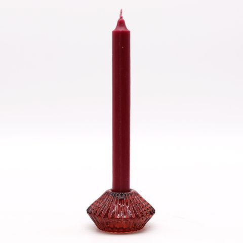 Flower Flip Dinner Candle / Tealight Holder - Vampire Red