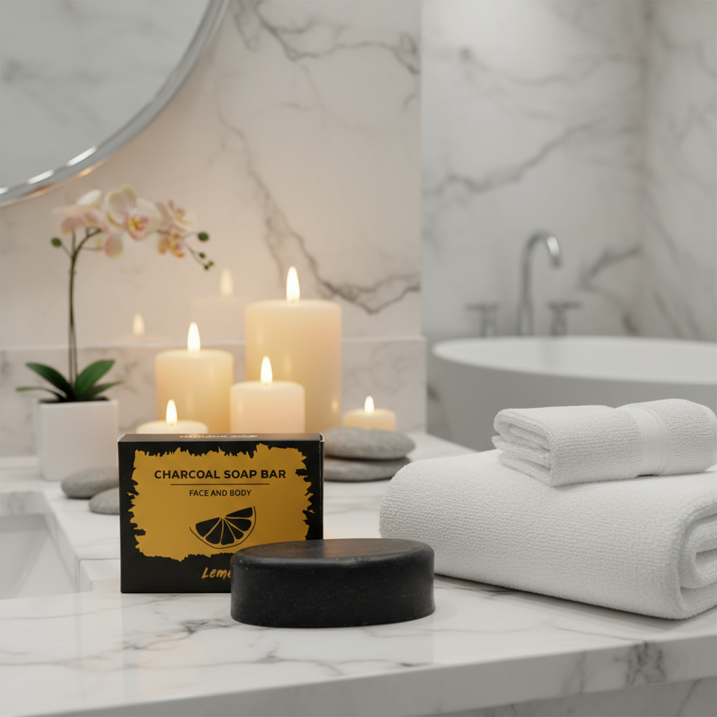 Charcoal Soap 85g - Lemon