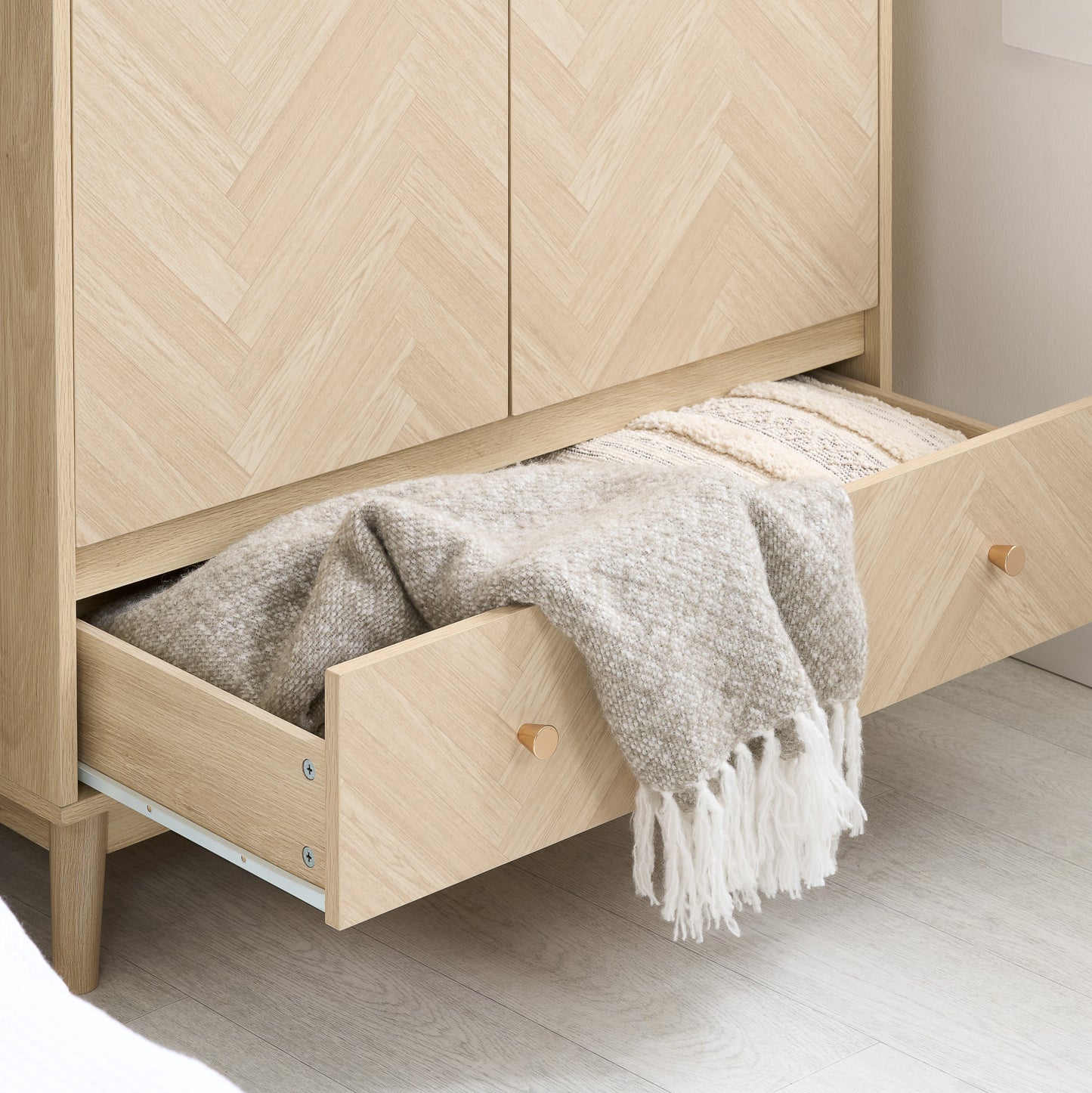 Herringford 2 Door 1 Drawer Wardrobe