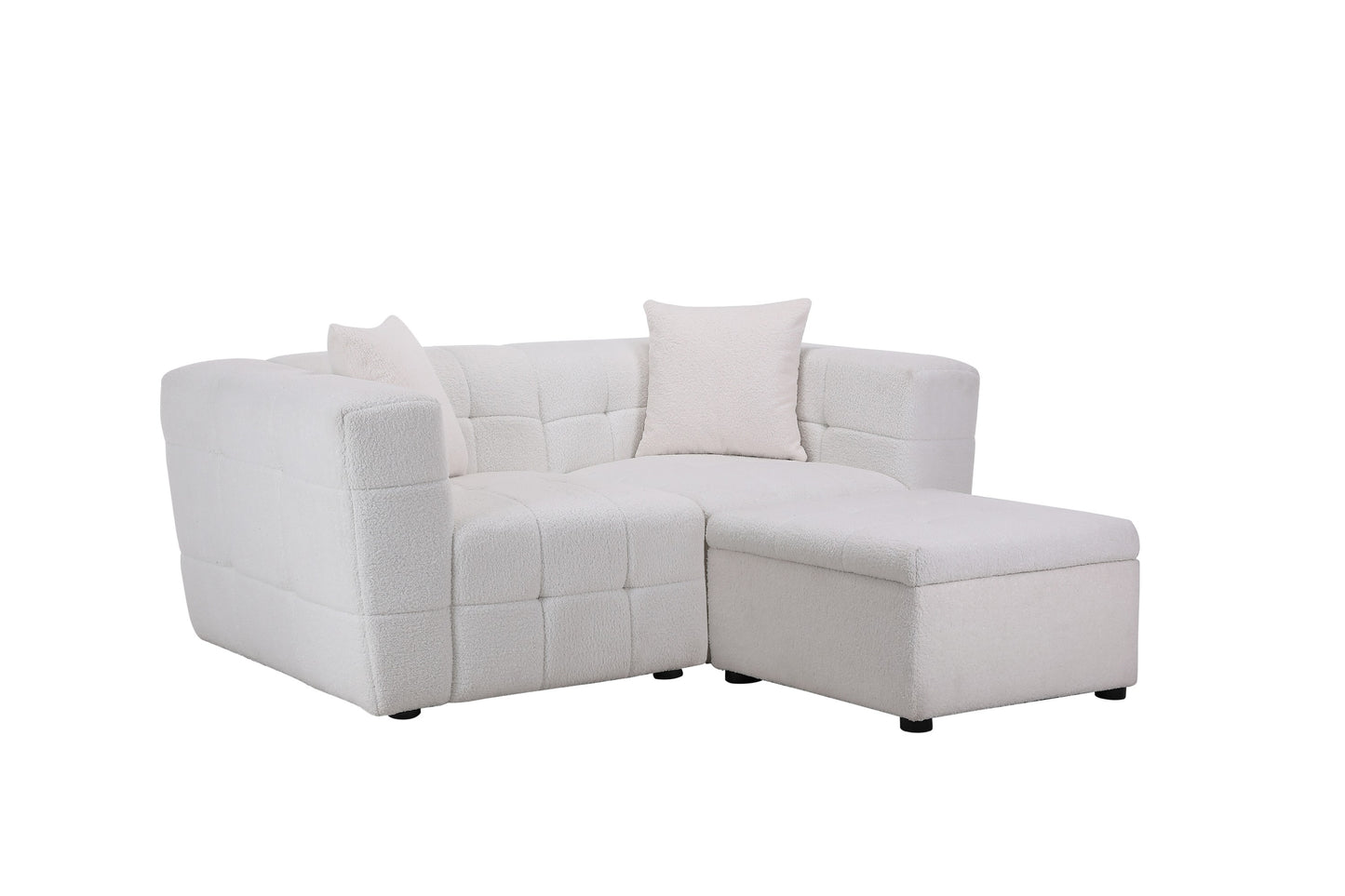 Milo 2 Seater Sofa With Footstool
