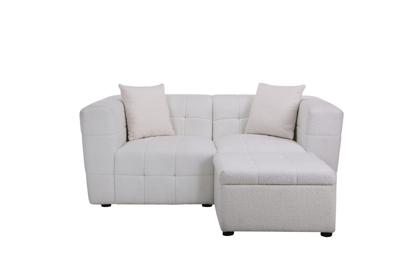 Milo 2 Seater Sofa With Footstool