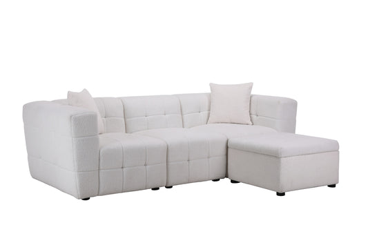 Milo 3 Seater Sofa With Footstool