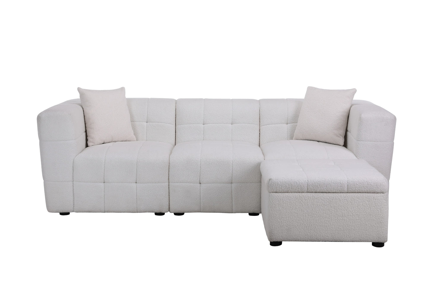 Milo 3 Seater Sofa With Footstool