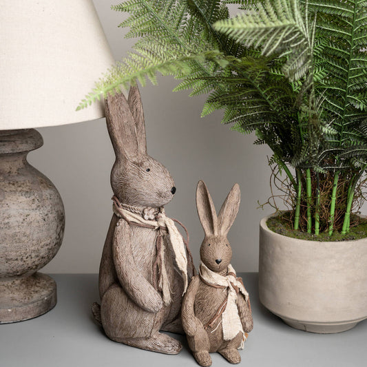 Winter Bunny Rabbit Figurine – Large / Small