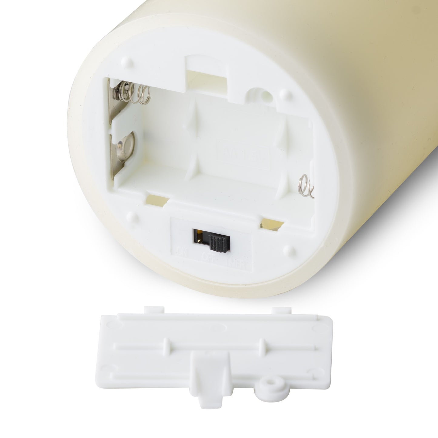 Luxe Collection Natural Glow 3.5 x 9 LED Cream Wax Candle