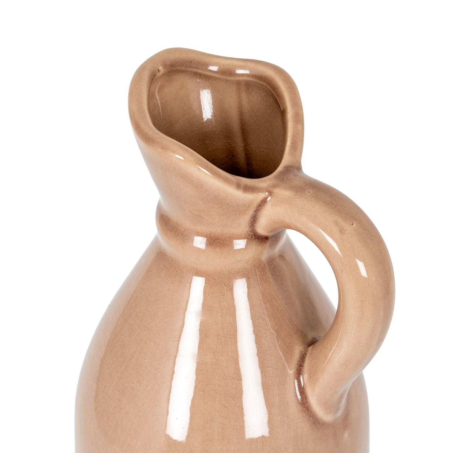 Decorative Tall Blush Stoneware Jug