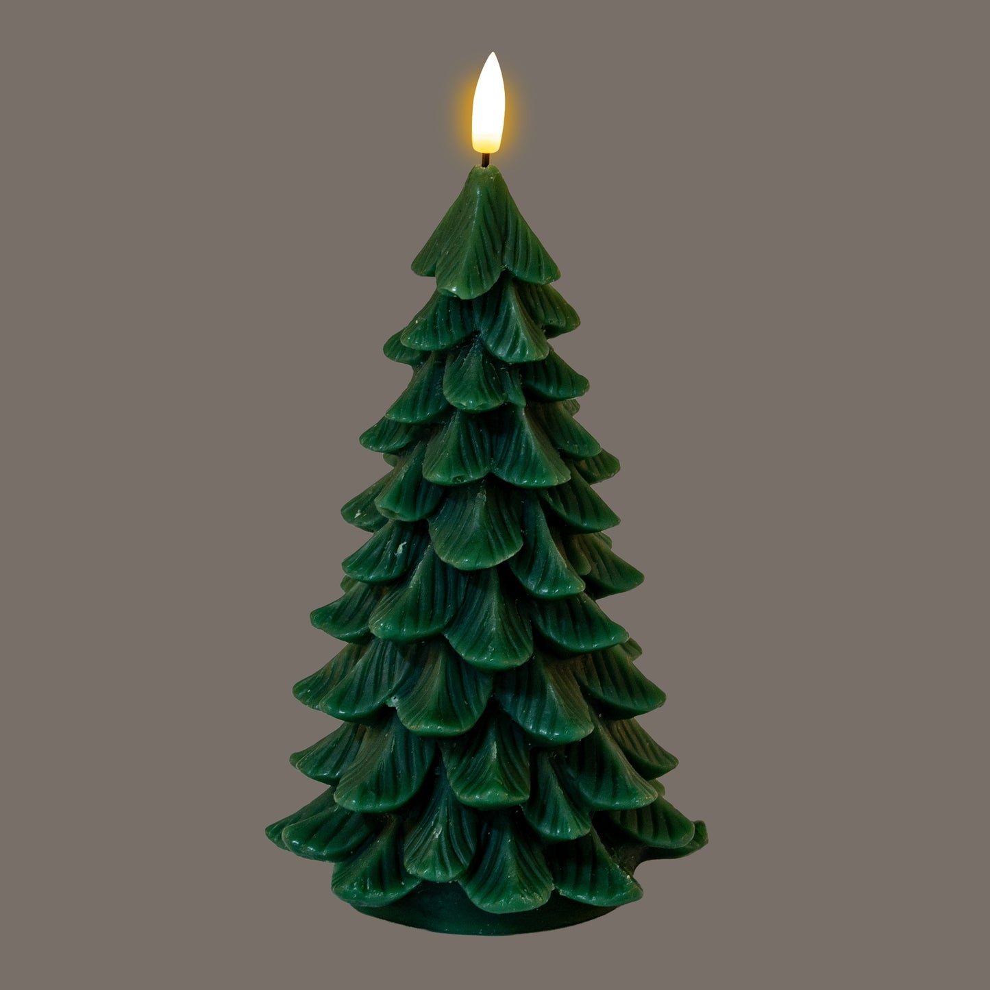Luxe Collection Natural Glow Green Large Tree LED Wax Candle