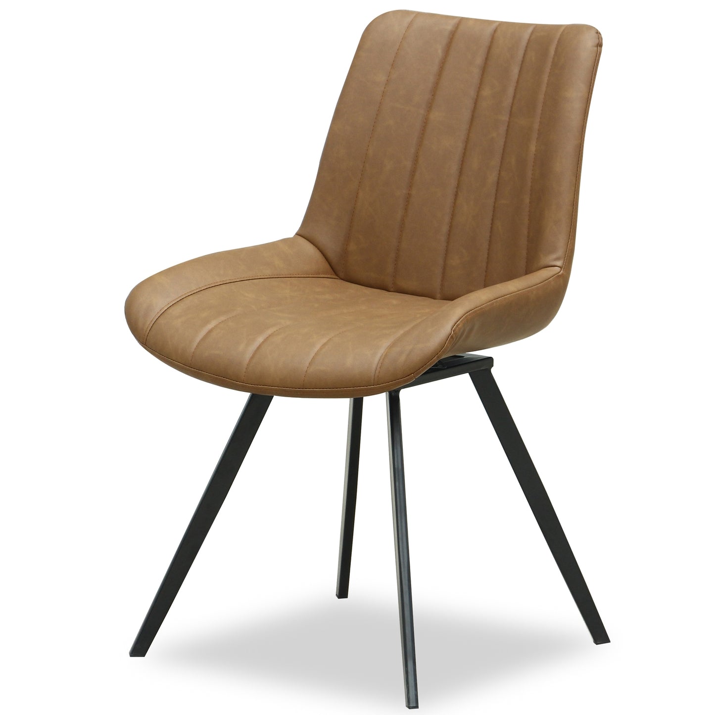 Malmo Tan Swivel Dining Chair