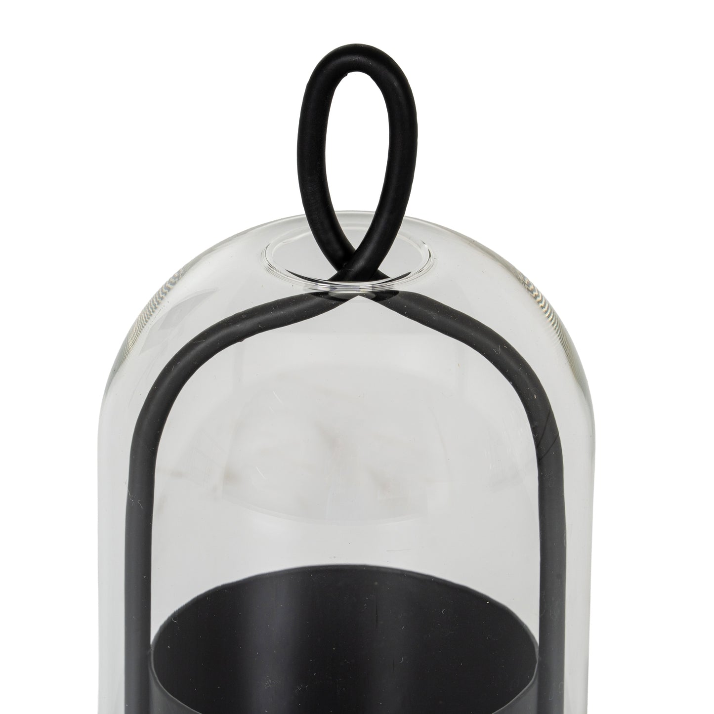 Nysa Large Candle Holder With Glass Cloche