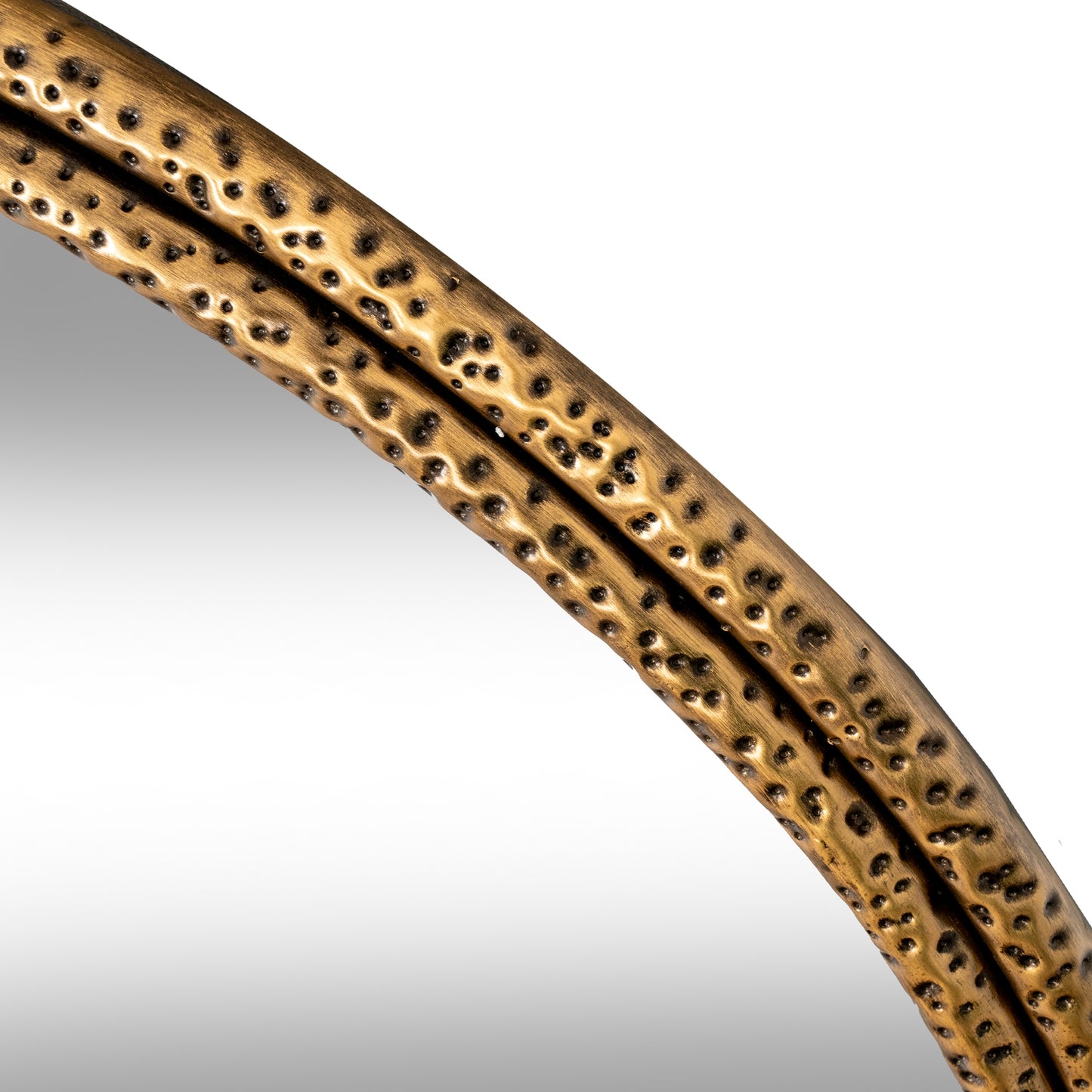 Nahla Large Mirror With Dimpled Frame