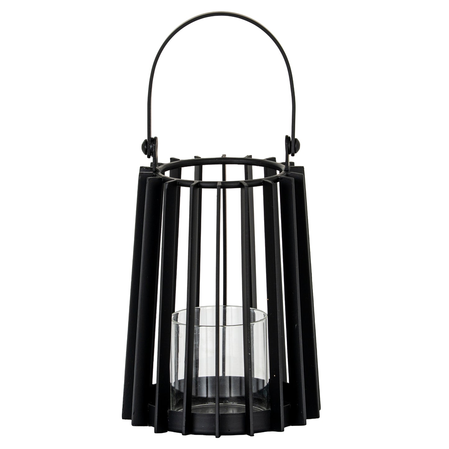 Lynk Small Lantern With Handle And Glass Candle Holder