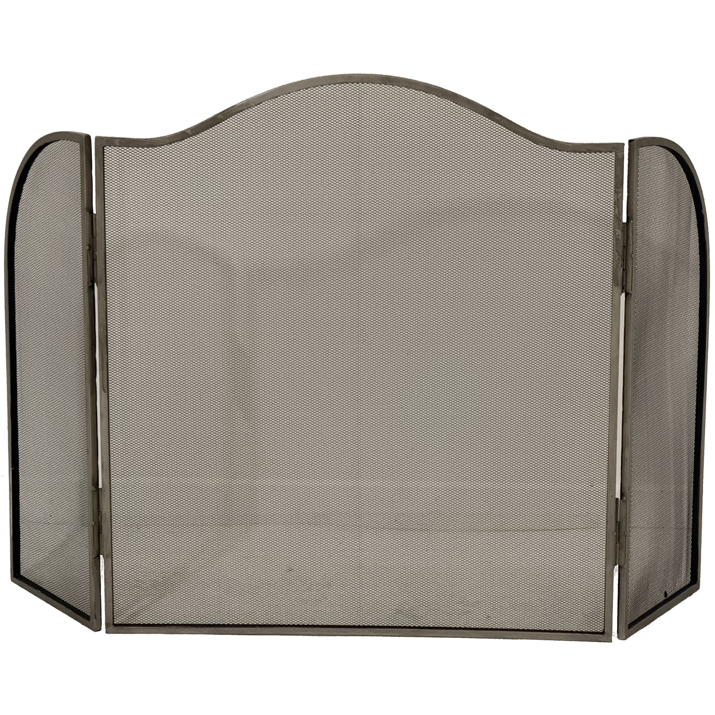 Antiqued Silver Large  Fire Screen