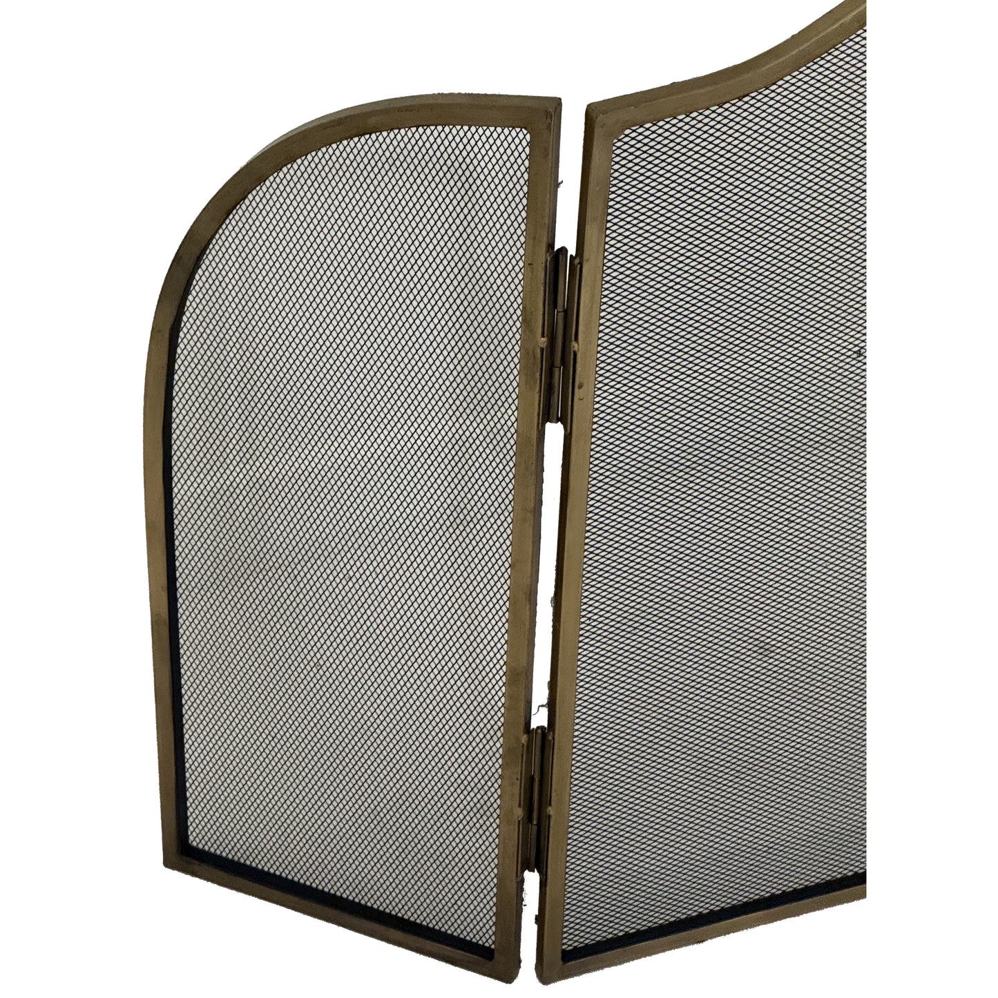 Antiqued Brass Large  Fire Screen