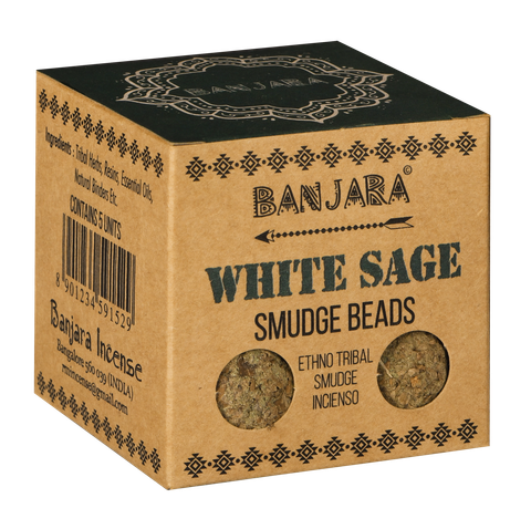 Banjara Smudge Beads - White Sage