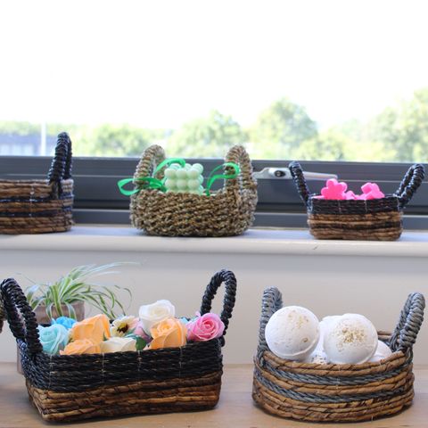 Natural Seagrass Basket - Set of 2