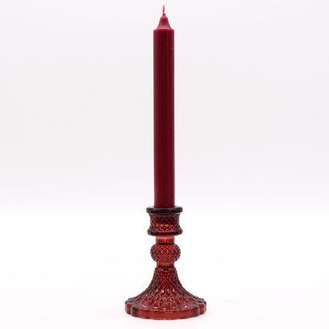 Vintage Dinner Candle Holder - Vampire Red