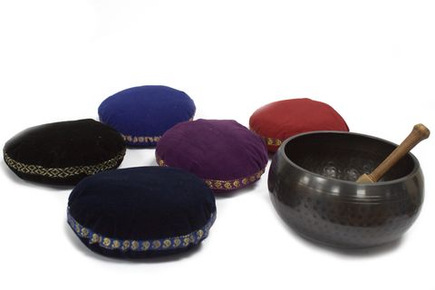 Singing Bowl Velvet Cushion - 11cm