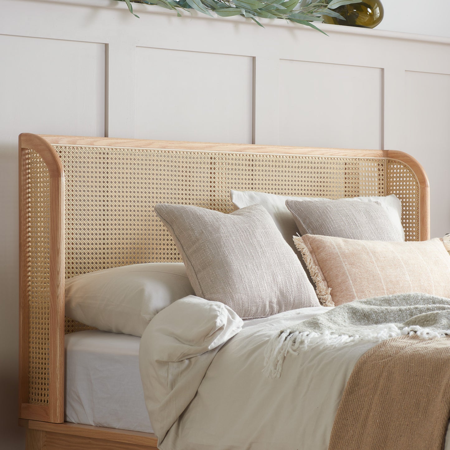 Astrid King Rattan Bed