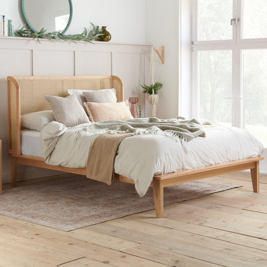 Astrid King Rattan Bed