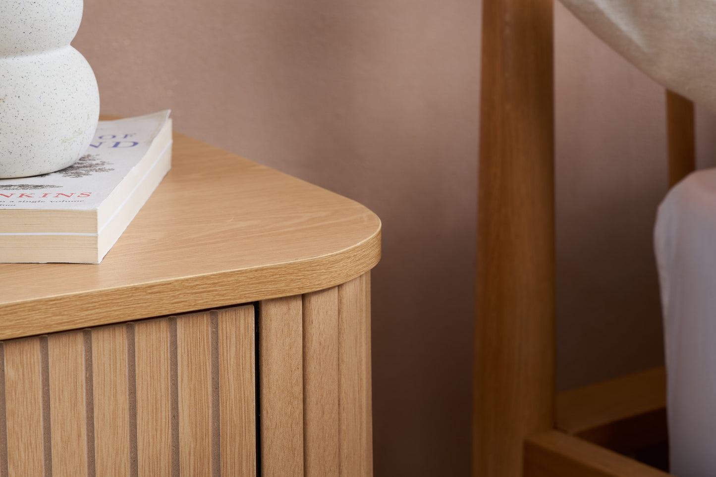 Axel 1 Drawer Fluted Bedside