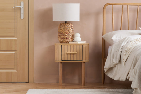 Axel 1 Drawer Fluted Bedside