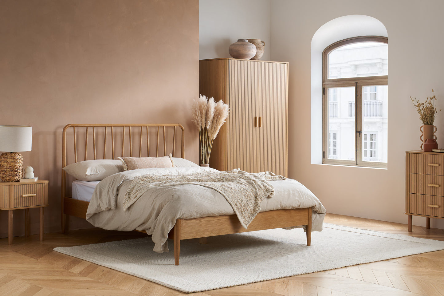 Axel 1 Drawer Fluted Bedside