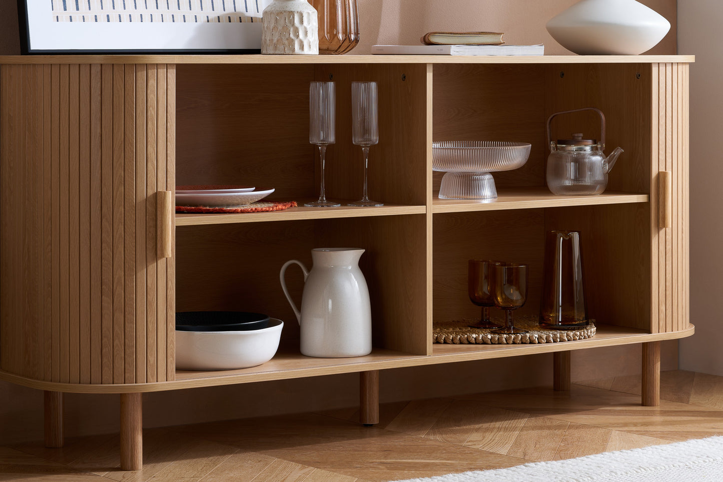 Axel 2 Door Fluted Sideboard
