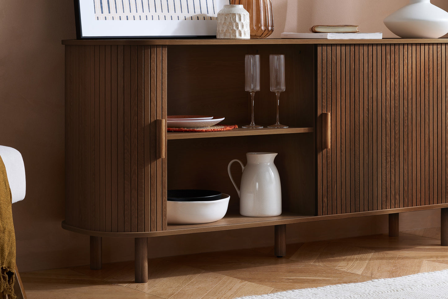Axel 2 Door Fluted Sideboard