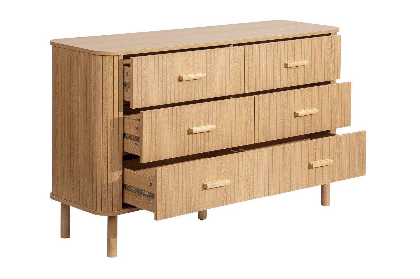 Axel 6 Drawer Fluted Chest