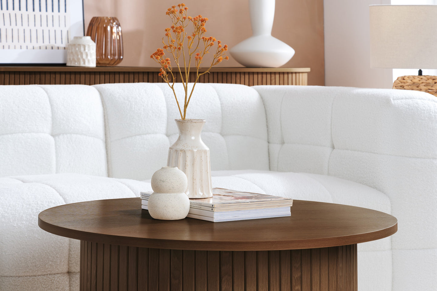 Axel Round Fluted Coffee Table